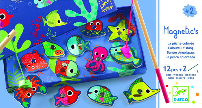 Djeco - Magnetic Coloured Fishing