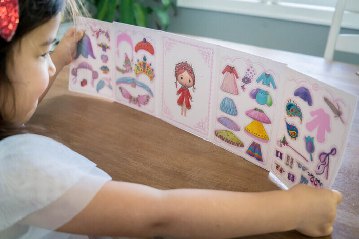 Djeco - Miss Lilyruby Tinyly Removable Stickers Set