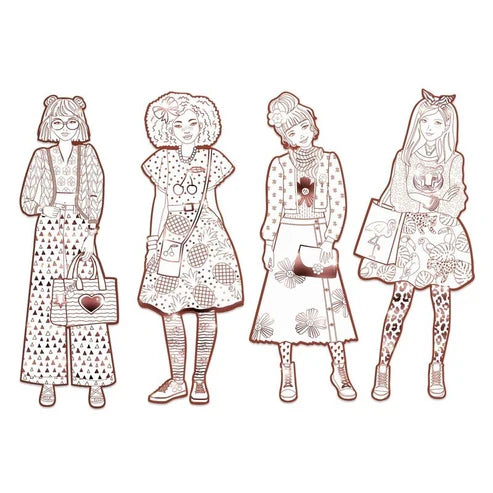 Djeco - Nina & Friends Les Demoiselles Colouring