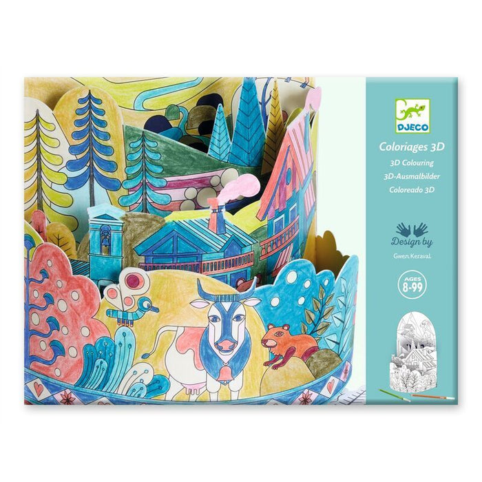 Djeco - On Top of the World Colouring Diorama