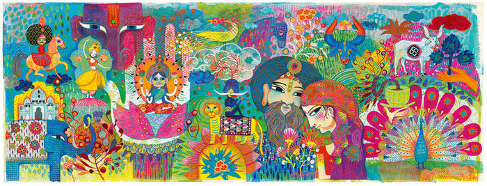 Djeco - Puzzle Gallery 1000pc - Magic India