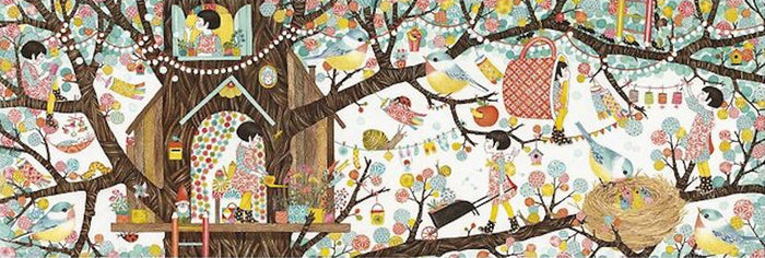 Djeco - Puzzle Gallery 200pcs -Tree House