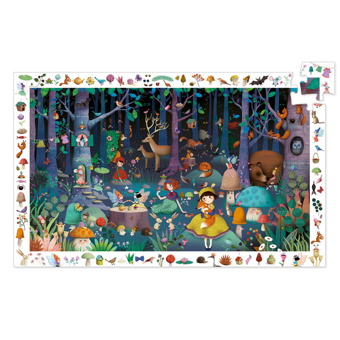 Djeco - Puzzle Observation 100pcs - Enchanted Forest