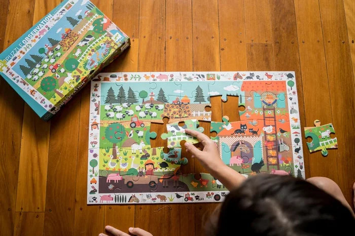 Djeco - Puzzle Observation 35pcs - The Farm