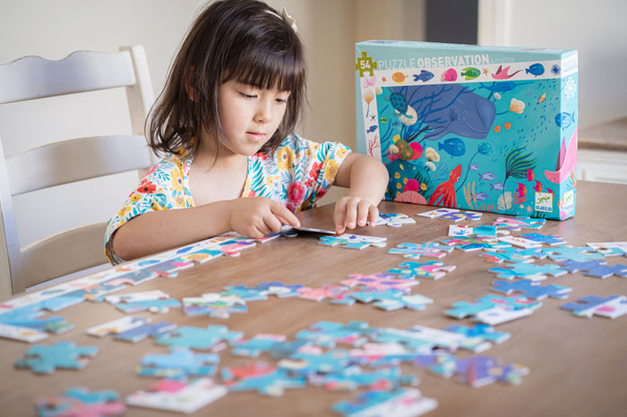 Djeco - Puzzle Observation 54pcs - Aquatic
