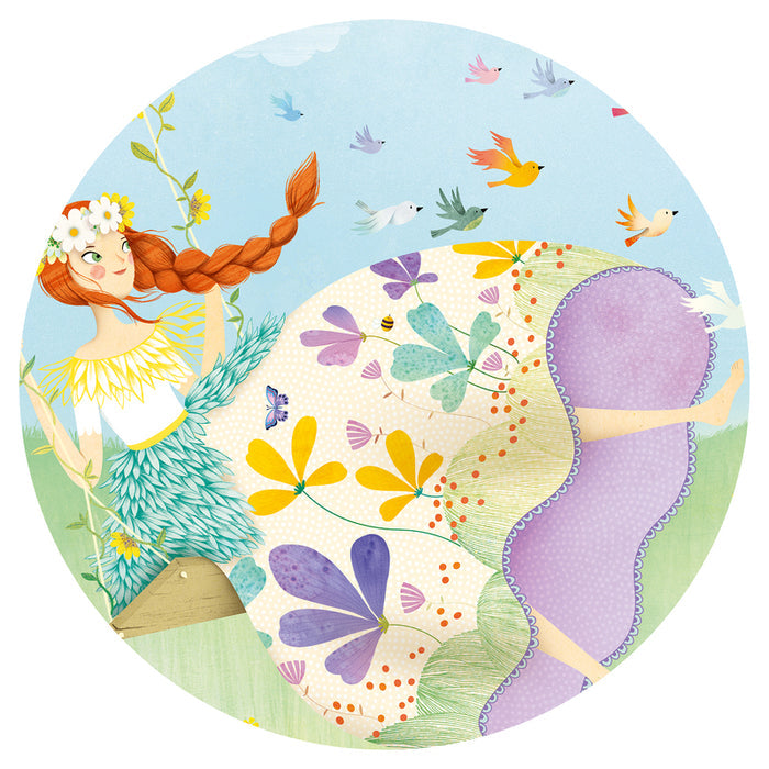 Djeco - Puzzle Silhouette 36pcs - The Princess Of Spring
