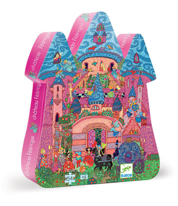 Djeco - Puzzle Silhouette 54pcs - The Fairy Castle