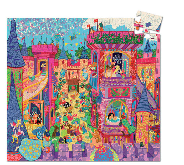 Djeco - Puzzle Silhouette 54pcs - The Fairy Castle