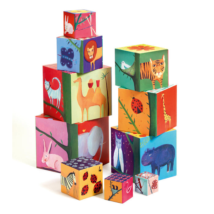 Djeco - Stacking Blocks Nature And Animal