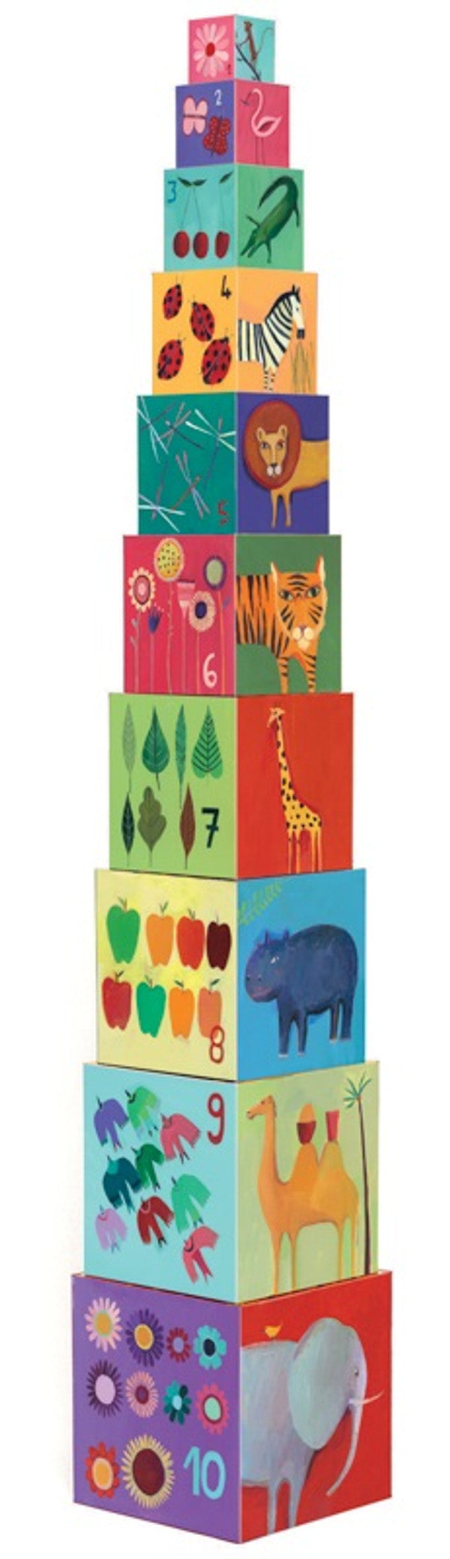 Djeco 22 - Stacking Blocks Nature And Animal