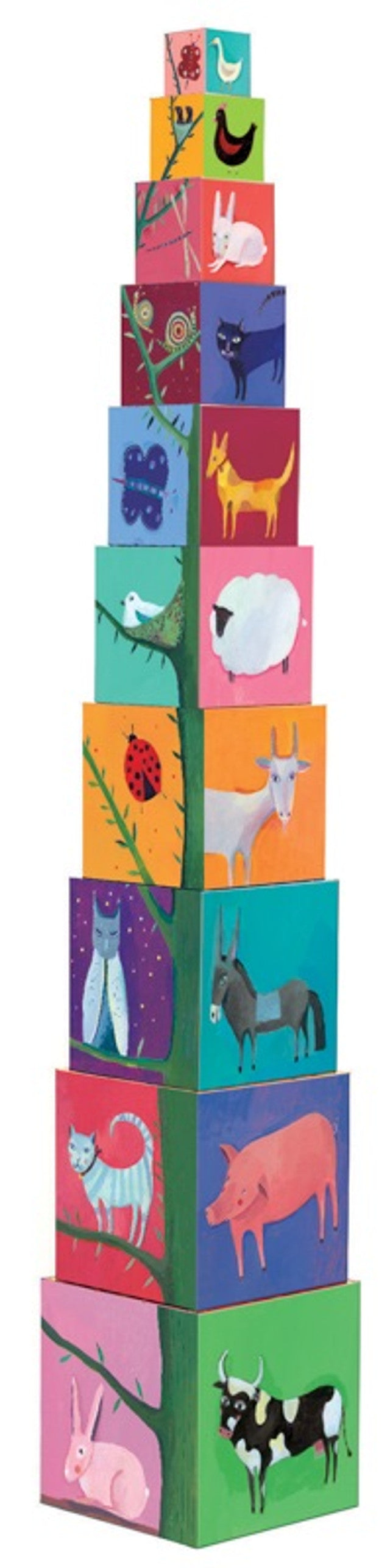 Djeco - Stacking Blocks Nature And Animal