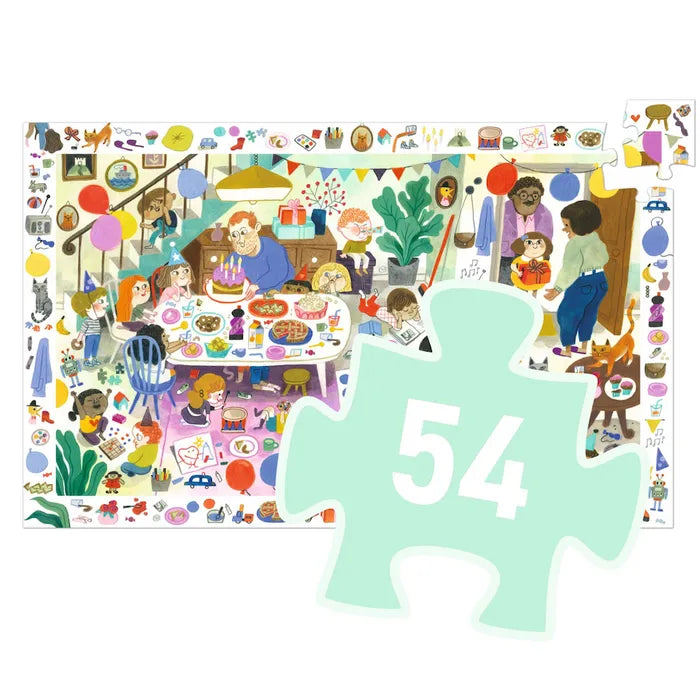 Djeco - The Birthday Party 54pc Observation Puzzle