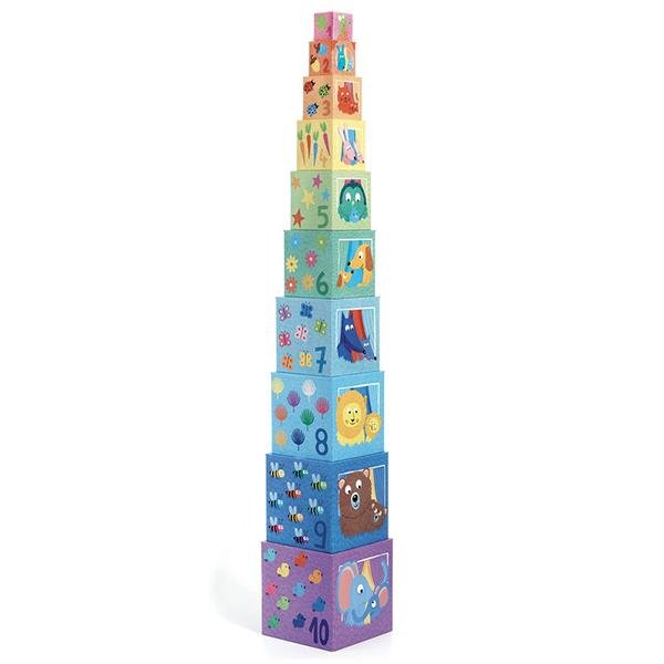 Djeco 22 - Stacking Blocks Rainbow