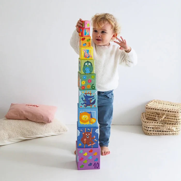 Djeco 22 - Stacking Blocks Rainbow