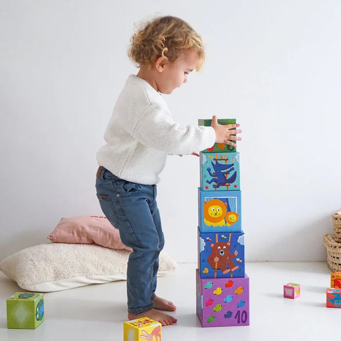 Djeco 22 - Stacking Blocks Rainbow