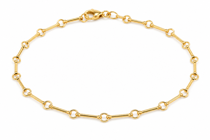 Dot Dash Bracelet in Gold Filled