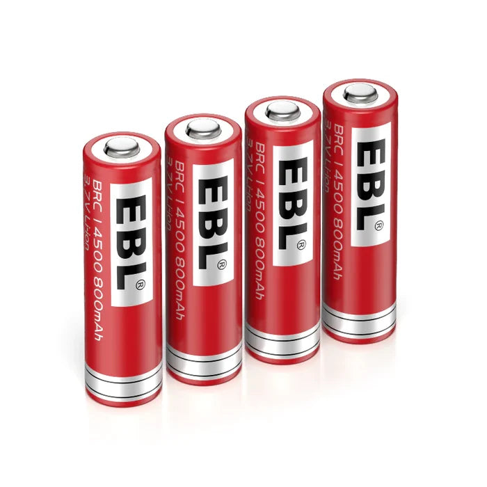 EBL 14500 Lithium-Ion Rechargeable Batteries 800mAh 3.7V - Voice and Video Sales