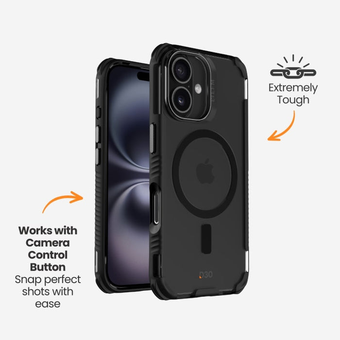 EFM Cayman Case with D3O Bio for iPhone 16 Series – Carbon