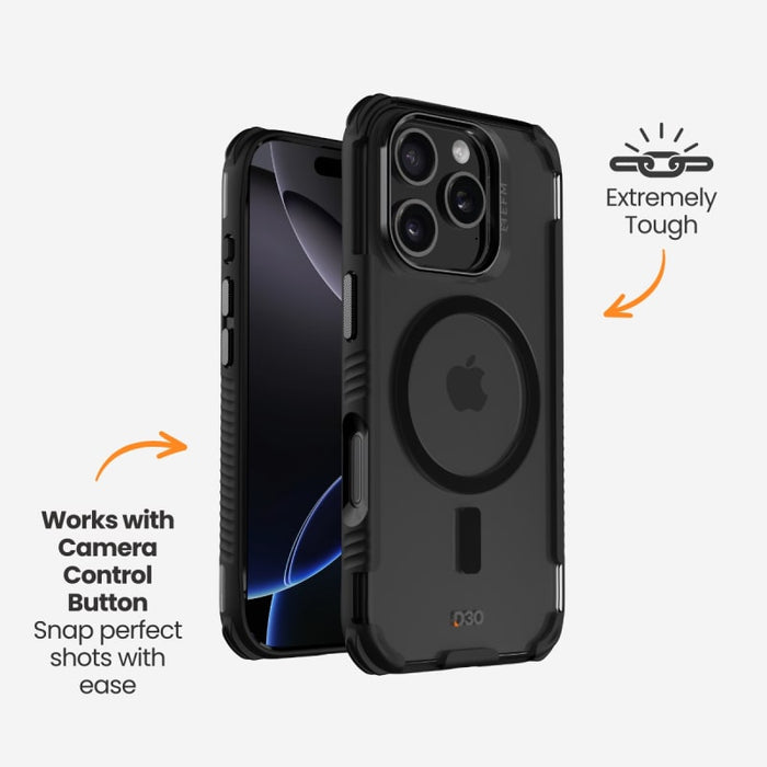 EFM Cayman Case with D3O Bio for iPhone 16 Series – Carbon