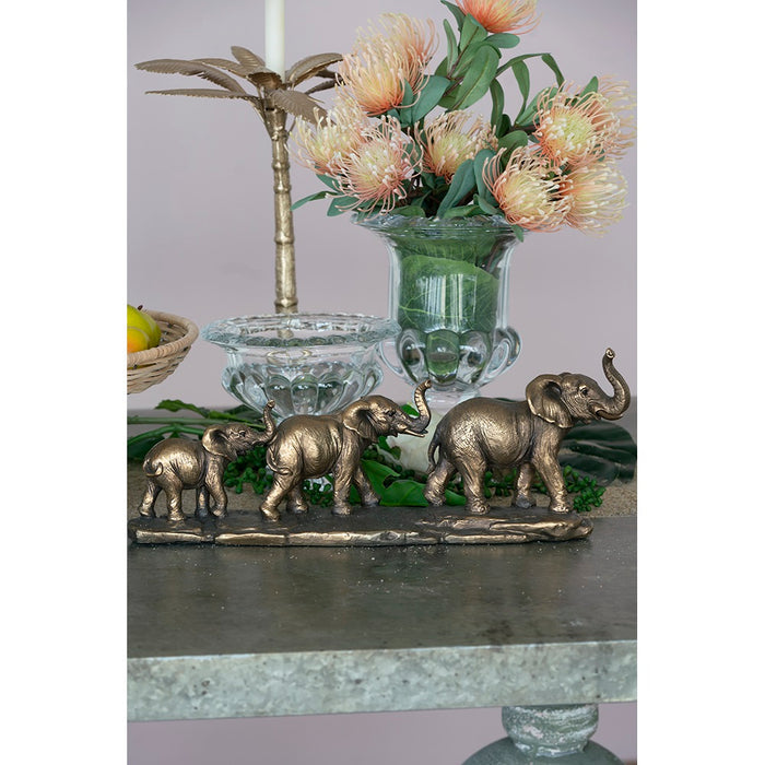 Elephant Family of 3 Statue Polyresin Home and Office Decor - 45.5 cm
