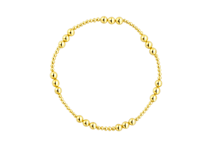 ELLA Gold-Filled Beaded Stretchy Bracelet
