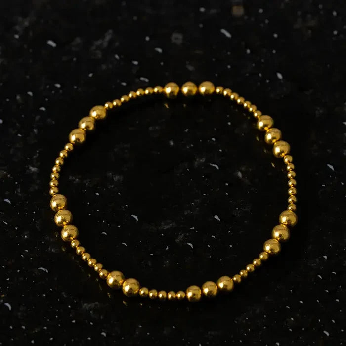 ELLA Gold-Filled Beaded Stretchy Bracelet
