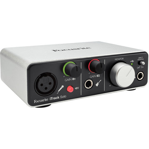 Focusrite iTrack Solo 2-channel Audio Interface with Lightning Connector - Voice and Video Sales