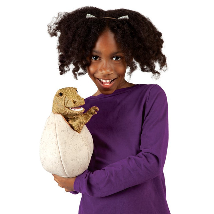 Folkmanis - Hatching Dinosaur Egg Puppet