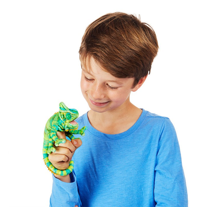 Folkmanis - Mini Chameleon Finger Puppet
