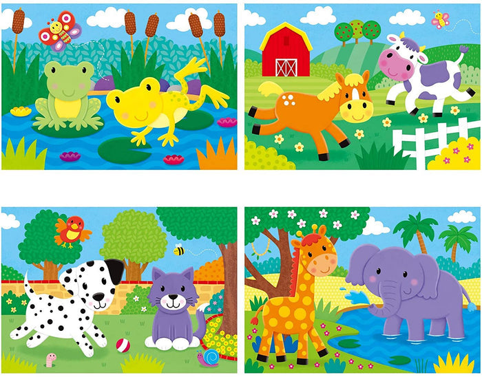 Galt - 4 Puzzles In a Box - Animals