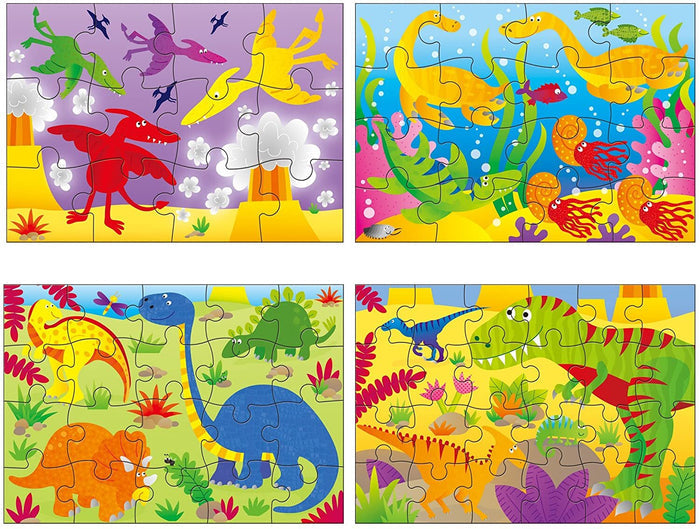 Galt - 4 Puzzles In a Box - Dinosaurs