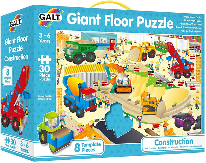 Galt - Giant Floor Puzzle 30pcs - Construction Site