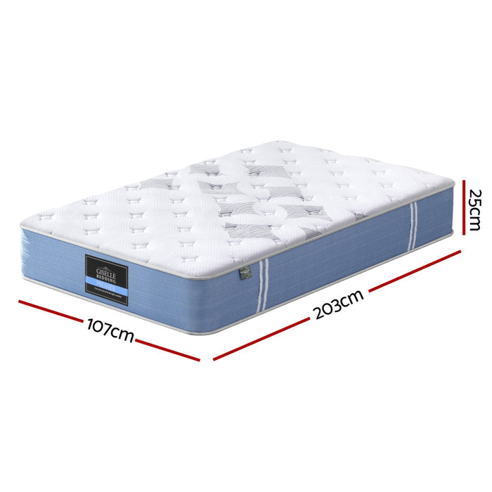 Giselle Mattress King Single Bed Pocket Spring Mattresses - 25cm