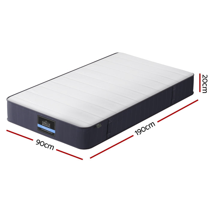 Giselle Mattress Single Bed Pocket Spring Mattresses - 20cm