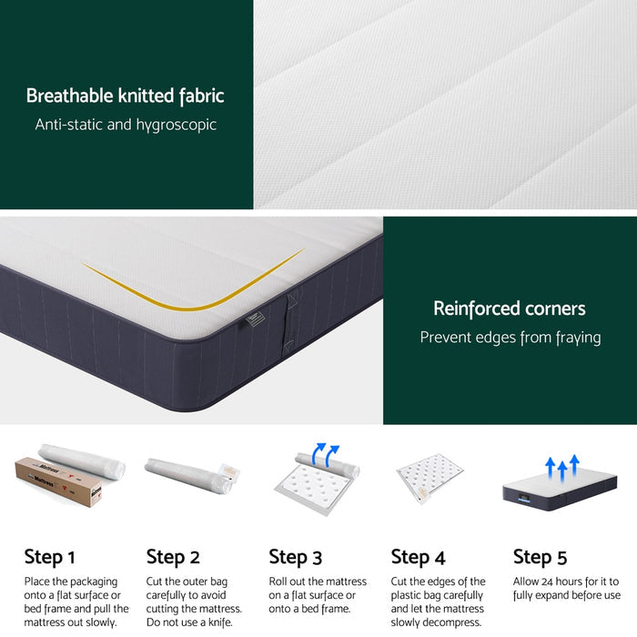 Giselle Mattress Single Bed Pocket Spring Mattresses - 20cm
