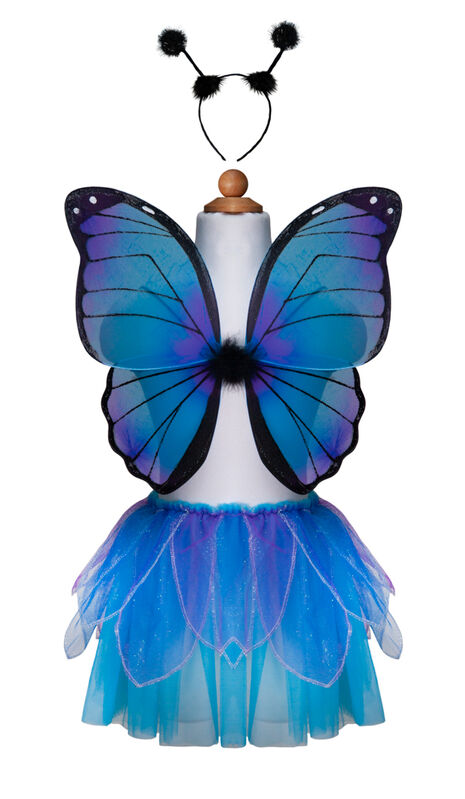 Great Pretenders - Midnight Butterfly Tutu with Wings & Headband - Size 4-6