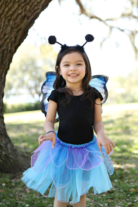 Great Pretenders - Midnight Butterfly Tutu with Wings & Headband - Size 4-6