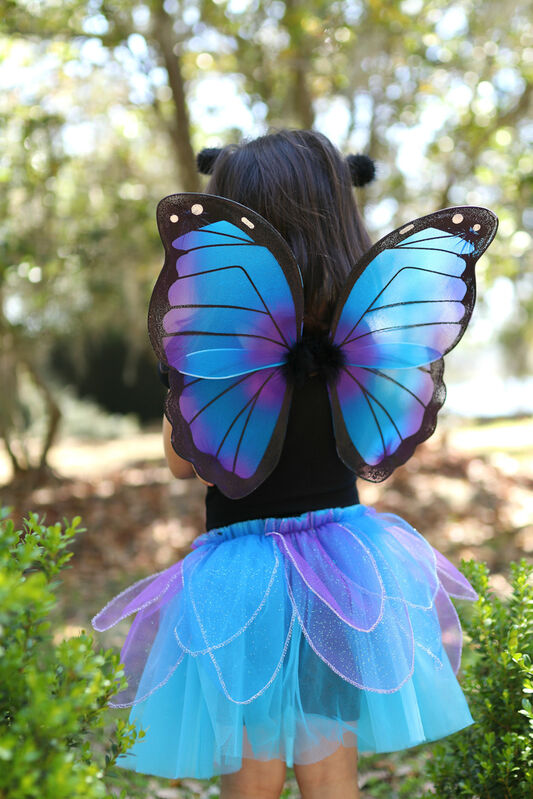 Great Pretenders - Midnight Butterfly Tutu with Wings & Headband - Size 4-6