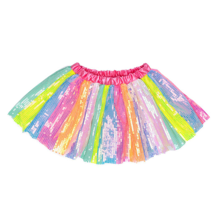 Great Pretenders - Stripy Sequins Skirt Size 4-6