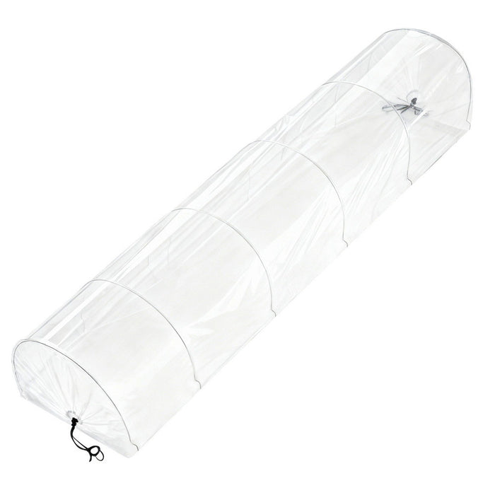 Green Fingers Mini Greenhouse 300x45x30cm Tunnel Clear PVC Steel Frame Portable