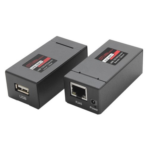 Hall Technologies  U2-DR1 USB Extender on CAT6 Cable to 150m (500 feet)