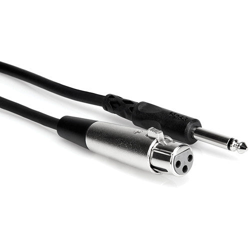 Hosa Mono 1/4" Male to 3-Pin XLR Female Audio Cable - 3' - Voice and Video Sales