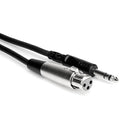 Hosa Stereo 1/4" Male to 3-Pin XLR Female Interconnect Cable - Voice and Video Sales