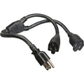 Hosa YAC-406 Grounded Male Edison to Two Grounded Female Edison Y-Cable- 1.5' (0.5 m) - Voice and Video Sales
