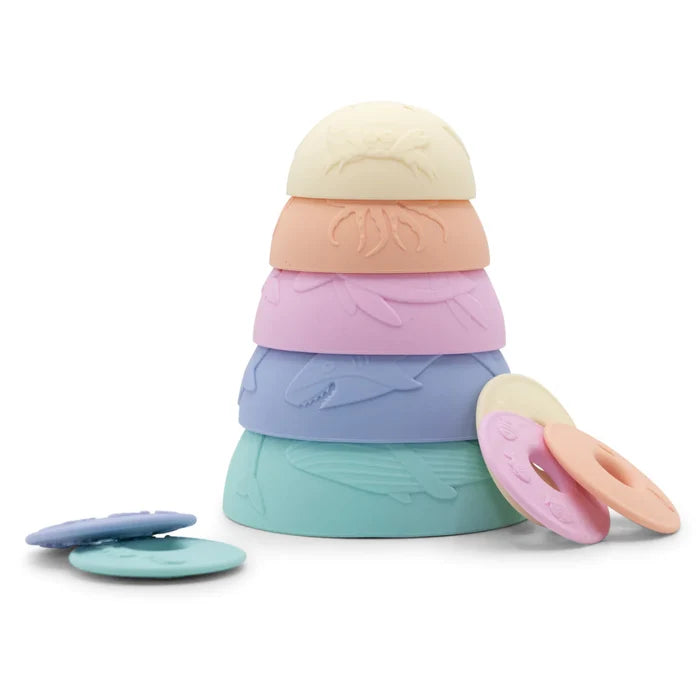 Jellystone - Ocean Stacking Cups - Pastel