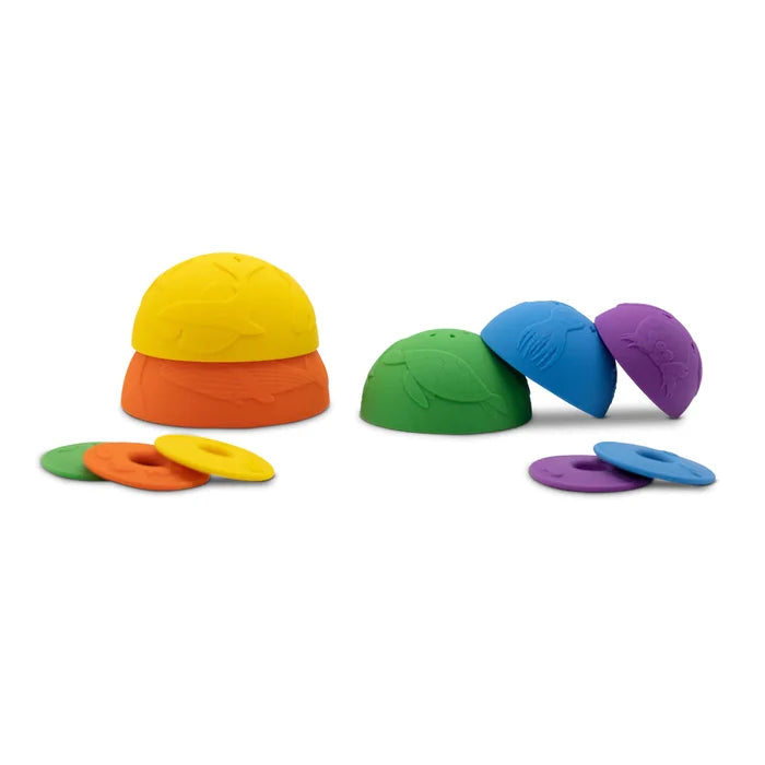 Jellystone - Ocean Stacking Cups - Rainbow