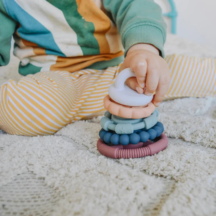 Jellystone - Rainbow Stacker Teether & Toy - Dusty