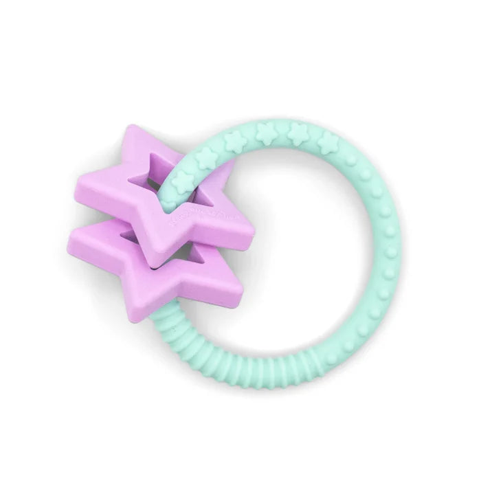 Jellystone - Star Teether - Pastel Green Purple