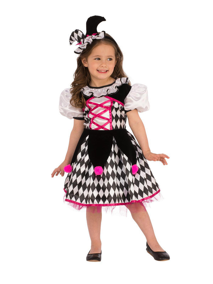 Jester Girl Costume with Headband for Kids