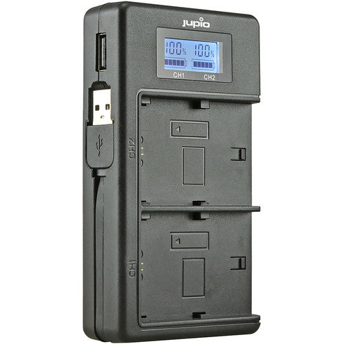 Jupio USB Dedicated Duo Charger for Canon LP-E6 Batteries - Voice and Video Sales